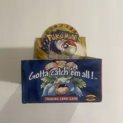 BOX ONLY Pokemon Base Set Booster Box w/Green Wing Charizard - NO CARDS Empty - Image 1