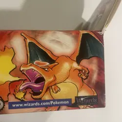 BOX ONLY Pokemon Base Set Booster Box w/Green Wing Charizard - NO CARDS Empty - Image 3