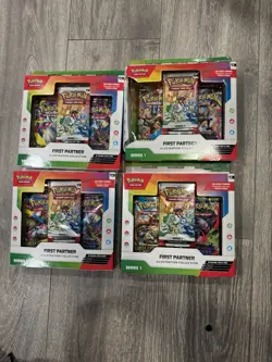 POKEMON TCG - FIRST PARTNER ILLUSTRATION COLLECTION - SERIES 1 - NEW Lot of 4 - Image 1