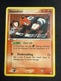 Houndour 60/109 Team Rocket Returns Pokemon TCG Regular 2004 - Image 1