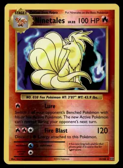 NINETALES - 15/108 Holo Rare Evolutions Pokemon Reverse Holo LP - Image 1