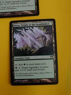 Okina,Temple of the Grandfathers x2. Rare Land Champions of Kamigawa. MTG Card. - Image 2