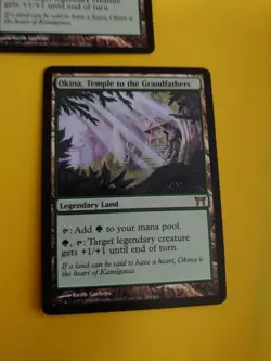 Okina,Temple of the Grandfathers x2. Rare Land Champions of Kamigawa. MTG Card. - Image 4