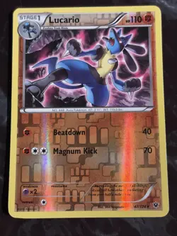 Lucario 47/124 Rare Fates Collide Pokemon Reverse Holo NM/LP 513c-66 - Image 1