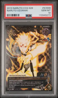 Naruto Naruto Uzumaki (9 Tails Cloak) KCM N1646 PSA 10 - Image 1