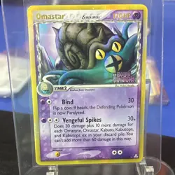 The Pokemon Company Pokemon TCG Omastar 13/110 Holon Phantoms Delta Holo Rare - Image 2