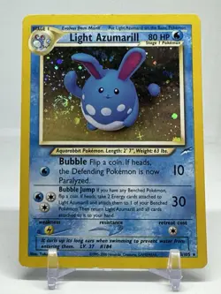 Pokemon TCG Light Azumarill 13/105 Neo Destiny Holo Rare WOTC VTG 2000 MP - Image 1