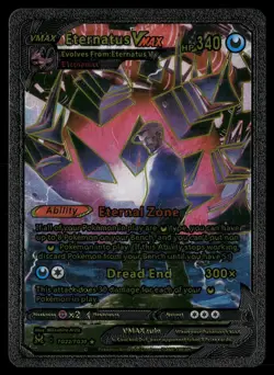 2022 Custom Pokemon TCG Fan Art Eternatus VMAX #TG22/TG30 Black Foil Custom Raw - Image 1