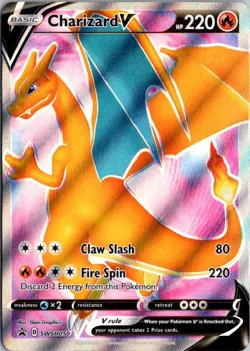 CHARIZARD V SWSH050 HOLO PROMO SWORD & SHIELD PROMO POKEMON LP - Image 1