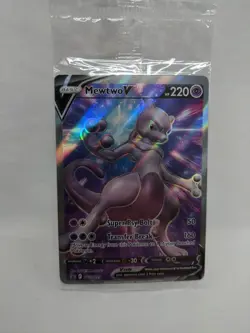 Pokemon Mewtwo V SWSH229 Promo Trading Card Sealed - Image 1