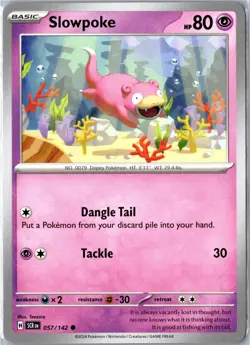 Slowpoke Teeziro Stellar Crown 57/142 2024 Common Near Mint - Image 1
