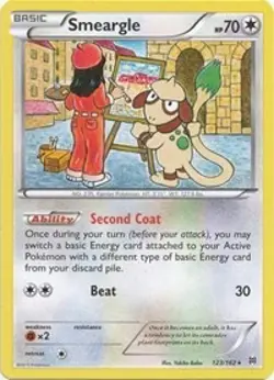Reverse Holofoil - Smeargle - 123/162 / LP / English Pokemon TCG - Image 1