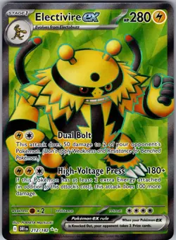 Electivire ex 212/182 Ultra Rare Destined Rivals Pokemon Near Mint - Image 1