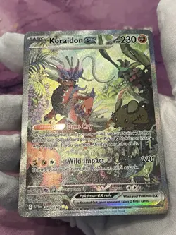 Pokemon TCG Koraidon ex 247/198 Scarlet & Violet Special Illustration Rare LP - Image 4