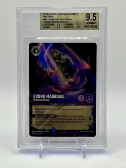 2024 Bruno Madrigal Undetected Uncle #04D23 Disney Lorcana Promo D23 BGS 9.5 A - Image 1