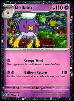 Pokemon TCG Drifblim MEP 006 2025 Mega Evolution Black Star Promo Card - NM - Image 1