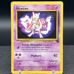 Mewtwo 3 Black Star Promo Pokemon Card - Image 1