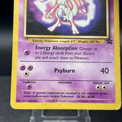 Mewtwo 3 Black Star Promo Pokemon Card - Image 2