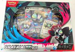 Pokemon Cards - GRAFAIAI EX BOX [2 Foils, 4 Booster Packs, 1 Oversize Foil] New - Image 1