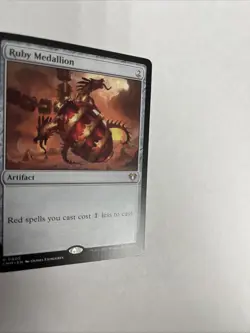 Ruby Medallion Commander Masters Nonfoil Card #0405 MTG LP - Image 2