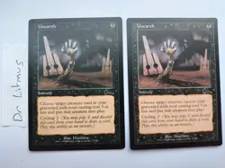 2x Unearth Urza's Legacy MTG Great Condition - Image 1