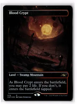 Blood Crypt (Borderless) UNF 279 Foil English NM - MTG - Image 1