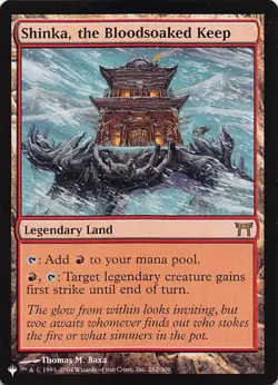 Shinka, the Bloodsoaked Keep LIST 282/306 English NM - MTG - Image 1