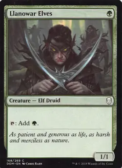 Llanowar Elves DOM 168 English NM - MTG - Image 1