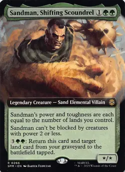 Sandman, Shifting Scoundrel (Extended Art) SPM 266 English NM - MTG - Image 1