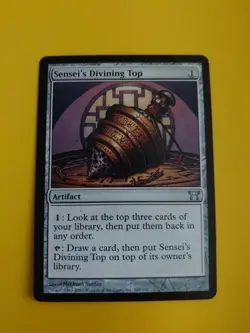 Sensei's Divining Top. Rare Artifact Champions of Kamigawa. MTG Card. - Image 1