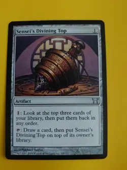 Sensei's Divining Top. Rare Artifact Champions of Kamigawa. MTG Card. - Image 2