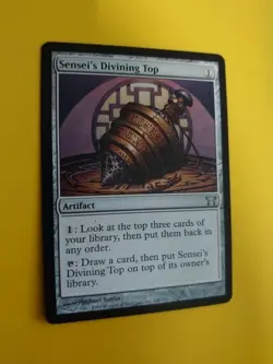 Sensei's Divining Top. Rare Artifact Champions of Kamigawa. MTG Card. - Image 3
