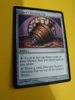 Sensei's Divining Top. Rare Artifact Champions of Kamigawa. MTG Card. - Image 4