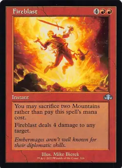 Fireblast (Retro Frame) DMR 319 English NM - MTG - Image 1