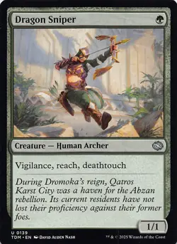 Dragon Sniper TDM 139 English NM - MTG - Image 1
