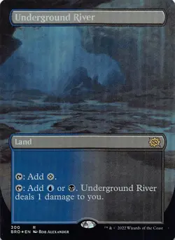Underground River (Borderless) BRO 300 Foil English NM - MTG - Image 1
