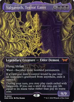 Valgavoth, Terror Eater (Showcase) DSK 352 Foil English NM - MTG - Image 1
