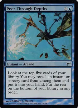 Peer Through Depths CHK 78 Foil English NM - MTG - Image 1