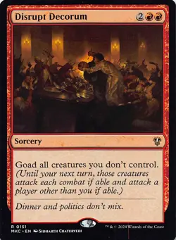 Disrupt Decorum MKC 151 English NM - MTG - Image 1
