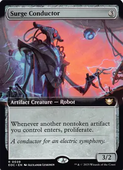 Surge Conductor (Extended Art) R Commander: Edge of Eternities 39 NM - Image 1