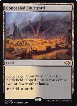 Concealed Courtyard R Outlaws of Thunder Junction 268 NM - Image 1