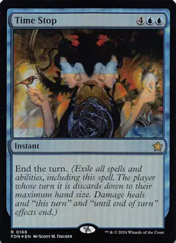 Time Stop FDN 166 Foil English NM - MTG - Image 1
