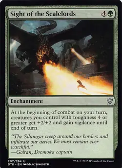 Sight of the Scalelords DTK 207 Normal English NM - MTG - Image 1