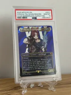 PSA 10 ~ G'raha Tia, Scion Reborn (Borderless Surge Foil) MTG Final Fantasy FIC - Image 1
