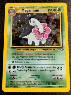 Meganium 10/111 Neo Genesis Holo Rare Pokemon TCG - Image 1