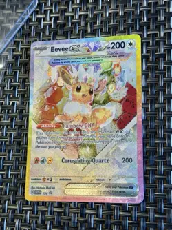 Pokemon TCG Eevee EX 174 Prismatic Evolutions Black Star Promo Card - Image 2