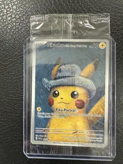 Pikachu with Gray Felt Hat Van Gogh Promo SVP #085 Pokemon - Sealed - Image 1