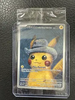 Pikachu with Gray Felt Hat Van Gogh Promo SVP #085 Pokemon - Sealed - Image 2
