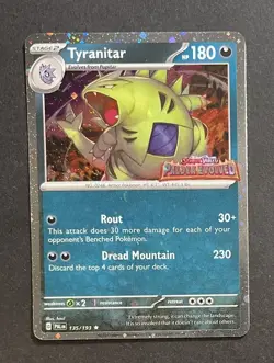 Pokemon Tyranitar 135/193 Stamped Cosmos Holo Paldea Evolved Near Mint - Image 1