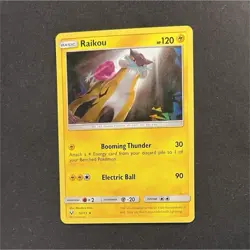 Pokemon Raikou 32/73 Cracked Ice Holo Shining Legends Near Mint - Image 1
